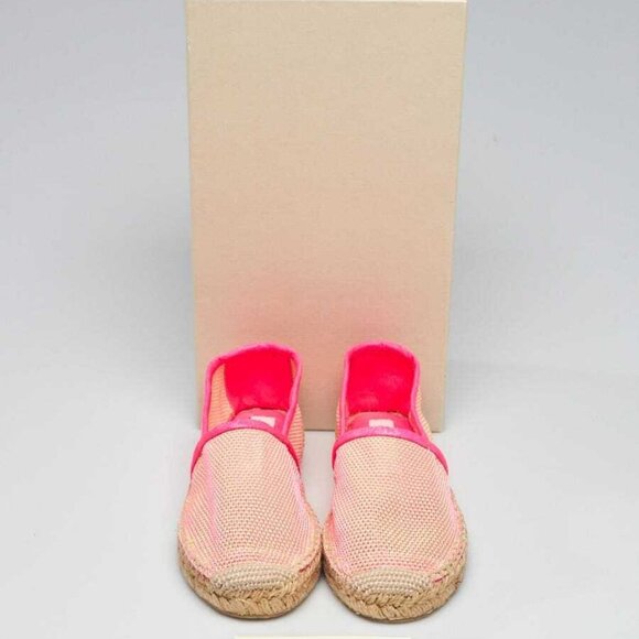 Stella McCartney Neon Pink/Green Mesh Espadrille Flats Size 5.5/36 - Picture 1 of 5